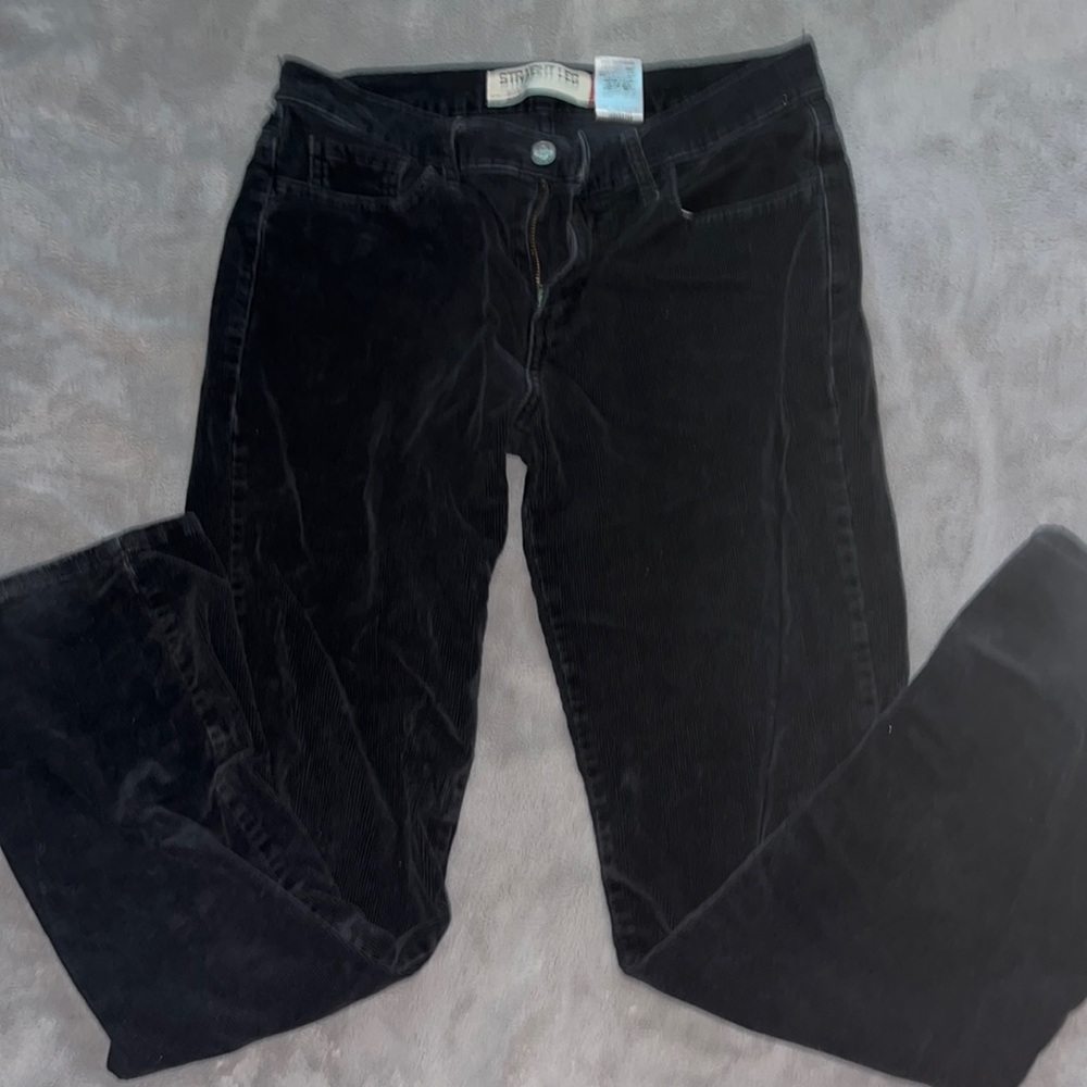 Straight leg black jeans